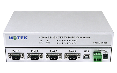 UT-860 USB转RS-232四串口转换器 USB V2.0