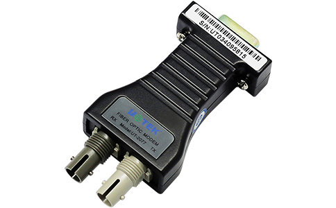 UT-2077 工业级高性能串口RS-232无源多模光纤转换器(传输距离2KM)