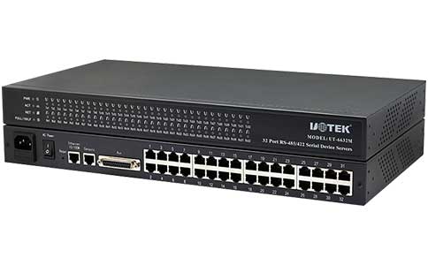 UT-6632M 10/100M TCP/IP转32口RS-485/422串口服务器