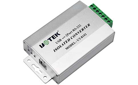 UT-8102 USB转2口RS-232光电隔离接口转换器