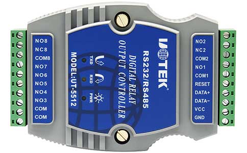 UT-5512  数字量8通道继电器输出控制器